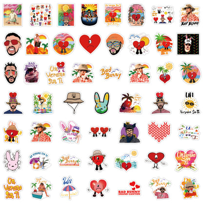 50 Pcs Bad Bunny Stickers