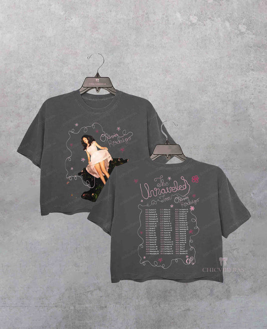 Olivia Rodrigo The Unraveled Tour 2026 Crop Shirt