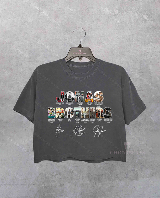Jonas Fan Merchandise Brother Living Crop Shirt