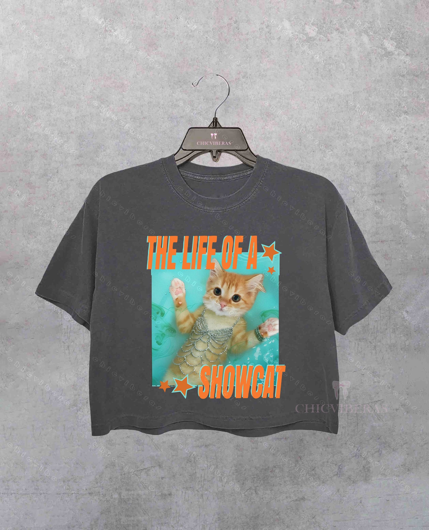 The Life of a Showcat Cat Lover Crop Shirt