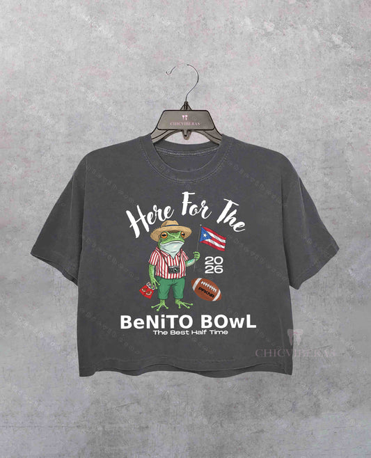 Here For The Benito Bowl Crop Shirt