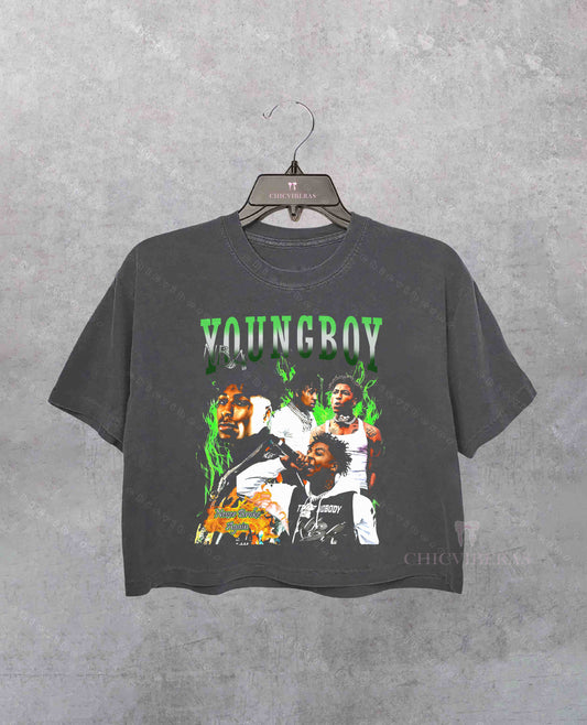 Youngboy Masa Tour 2025 Crop Shirt