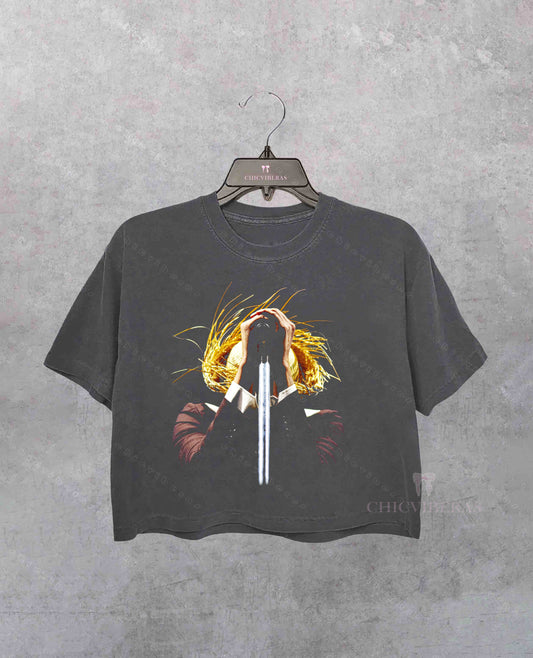 Bad Benito Bowl Bunny Sing Streetwear Boxy Crop Shirt