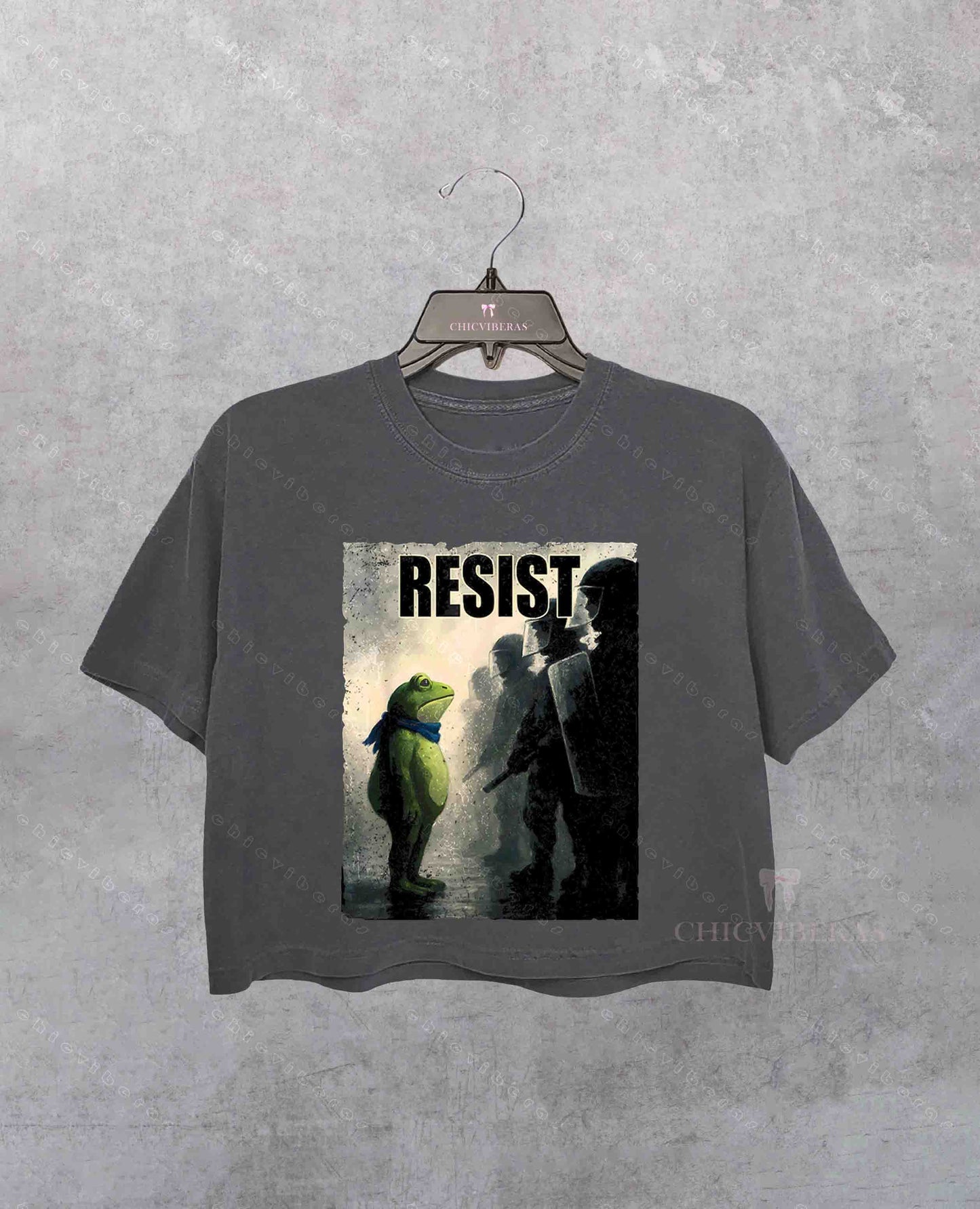 Portland Frog Resist FDT Crop Shirt