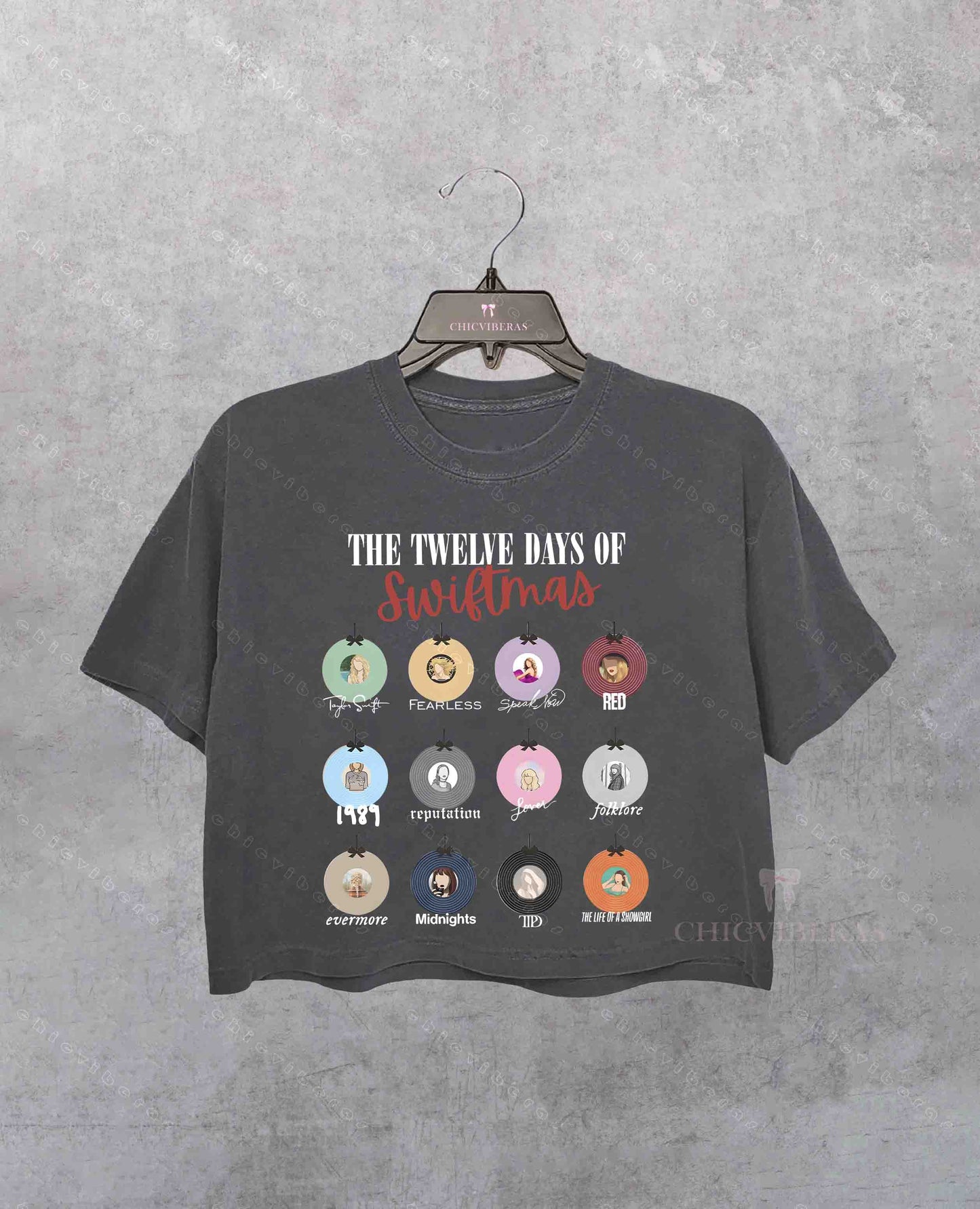 The Twelve Days Of Swiftmas Crop Shirt