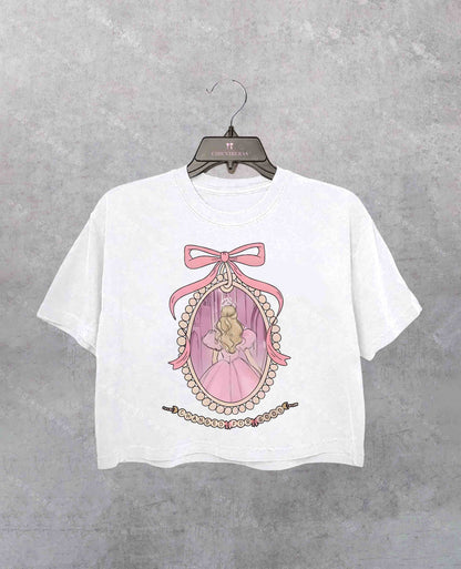 Wicked Movie Inspired Pink & Green Couple Crop Shirt