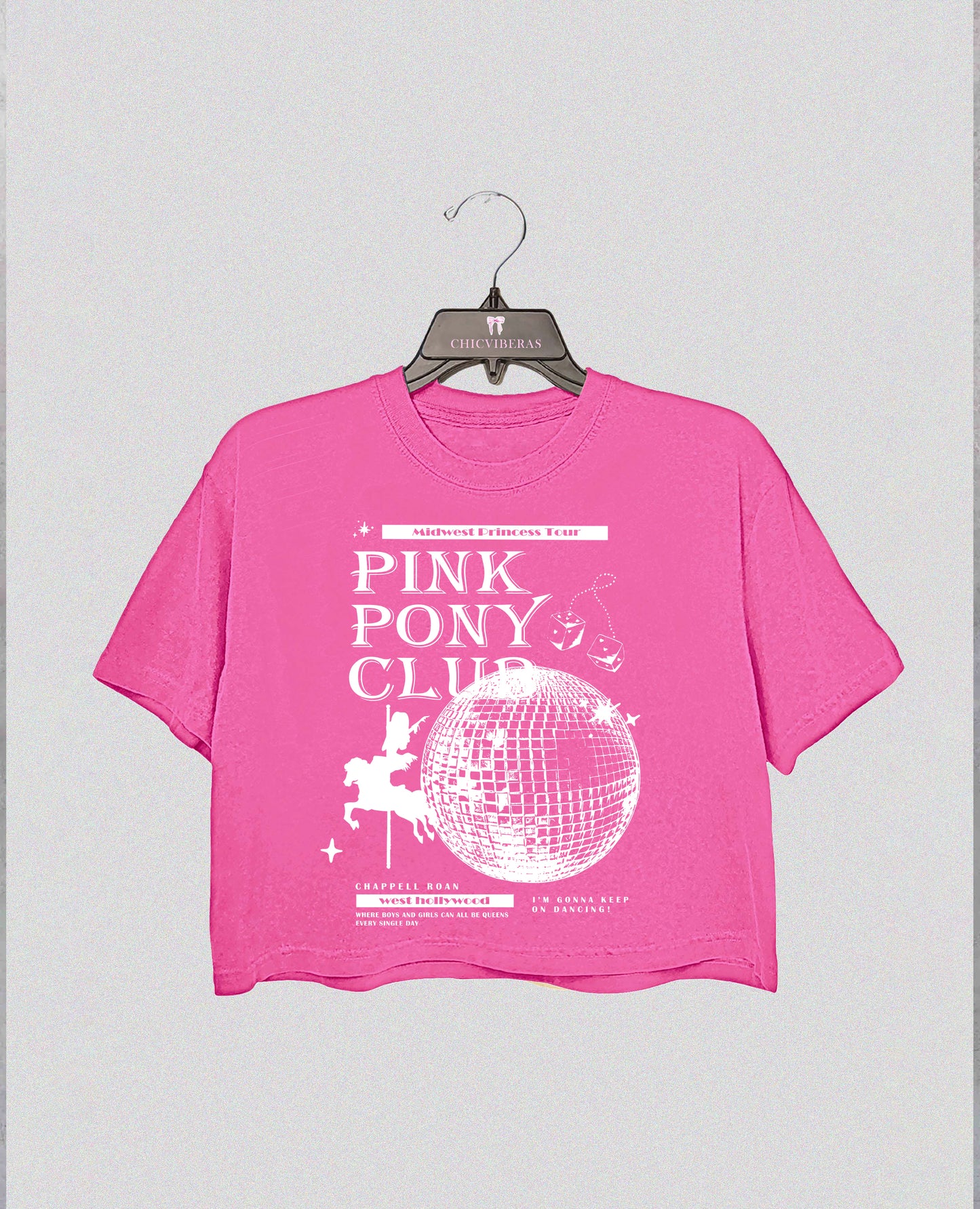 Pink Pony Club Crop Shirt