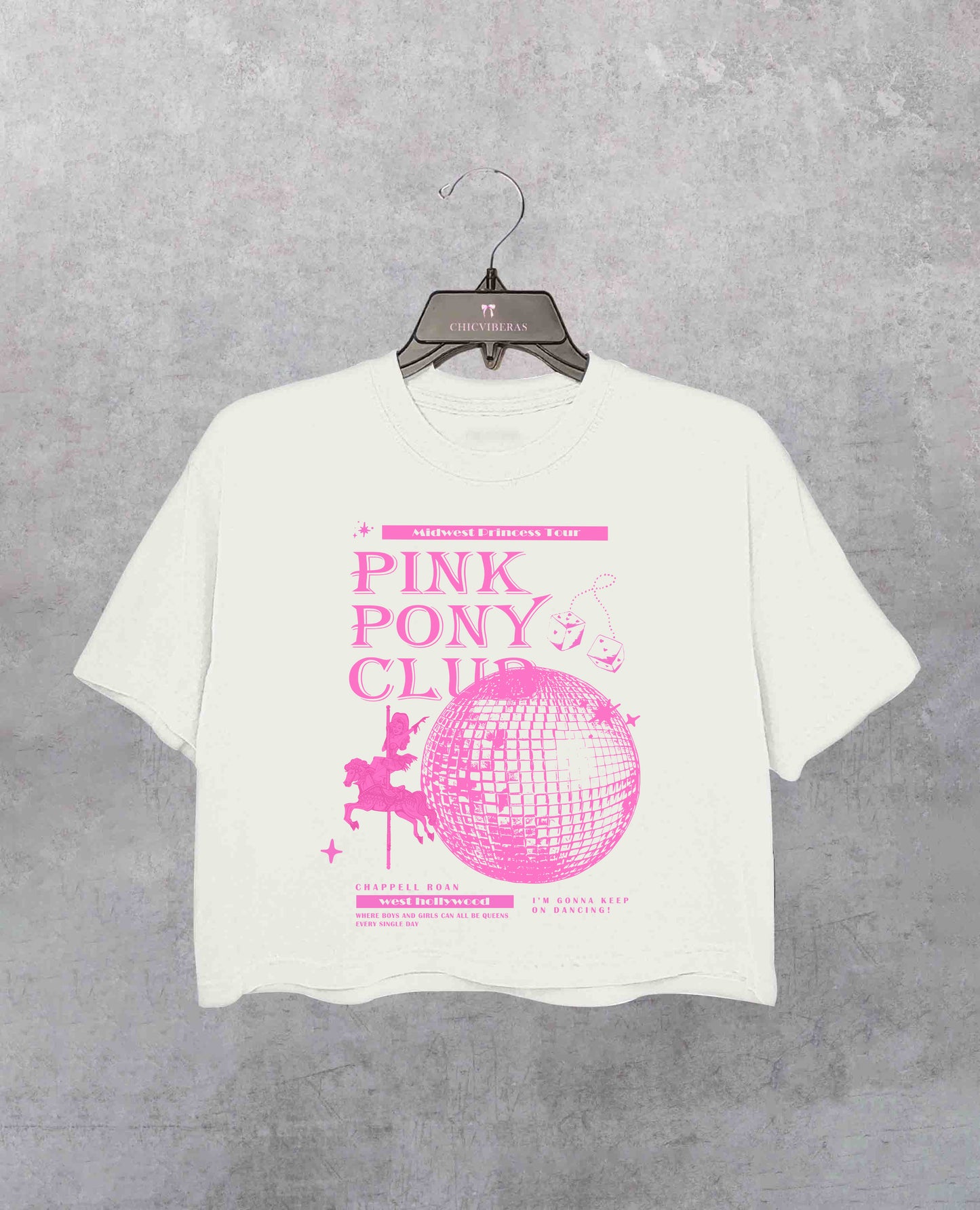 Pink Pony Club Crop Shirt