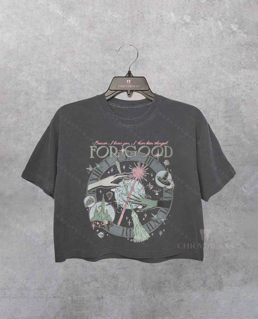 Because I Knew You Change For Good Crop Shirt