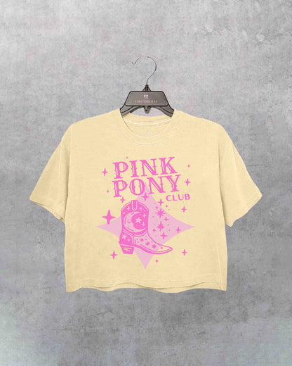 Pink Pony Club Crop Shirt