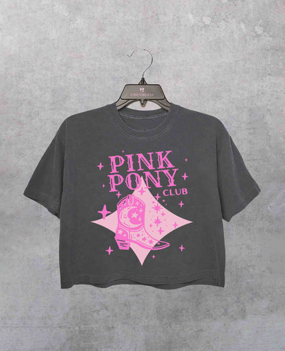 Pink Pony Club Crop Shirt