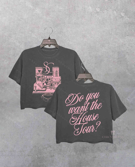 SC Do You Want House Espresso Crop Shirt