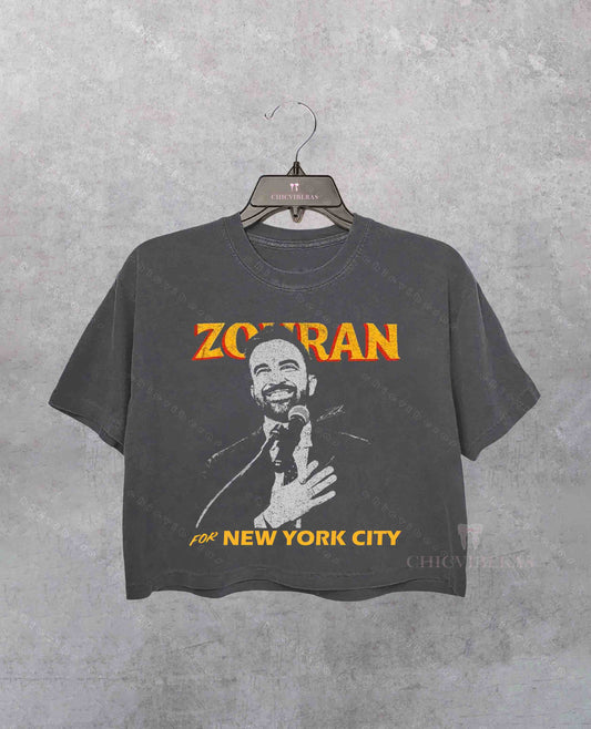 Zohran New York Crop Shirt