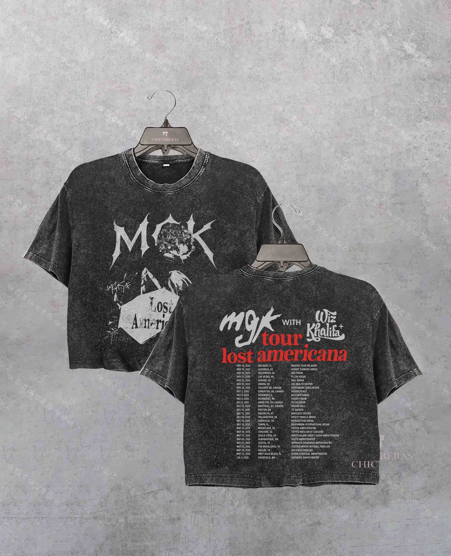 Machine Gun Kelly Lost American Tour Crop Shirt