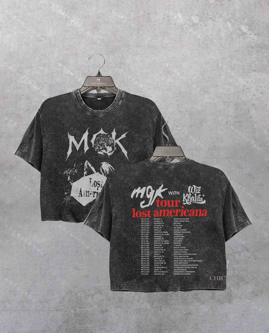 Machine Gun Kelly Lost American Tour Crop Shirt