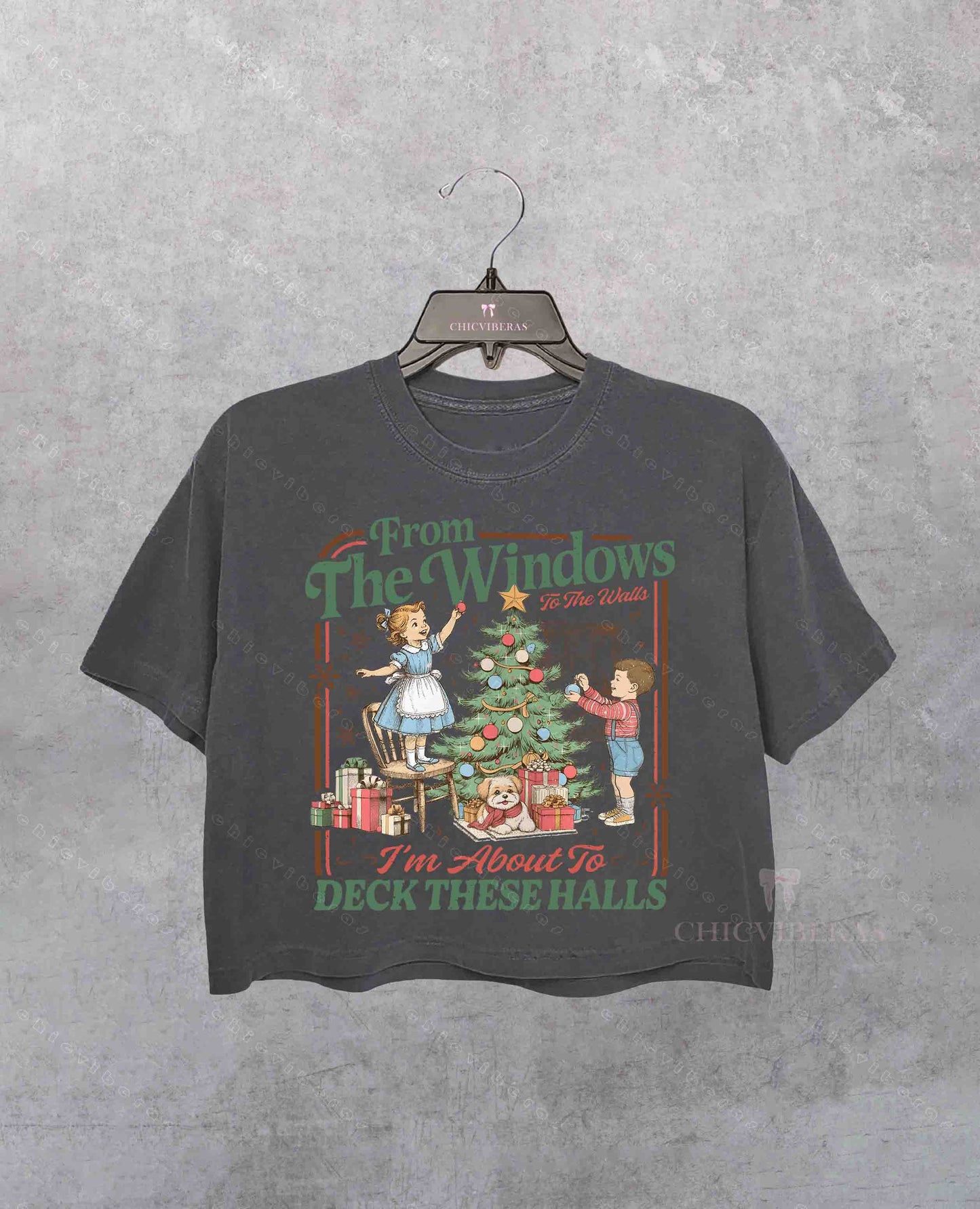 From The Windows To The Walls I'm About To Deck These Halls Crop Shirt