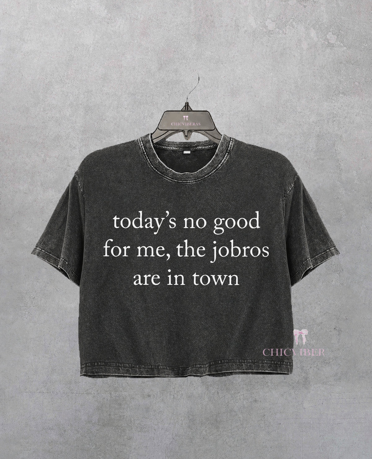 Todays No Good For Me The Jobros Are In Town Crop Shirt