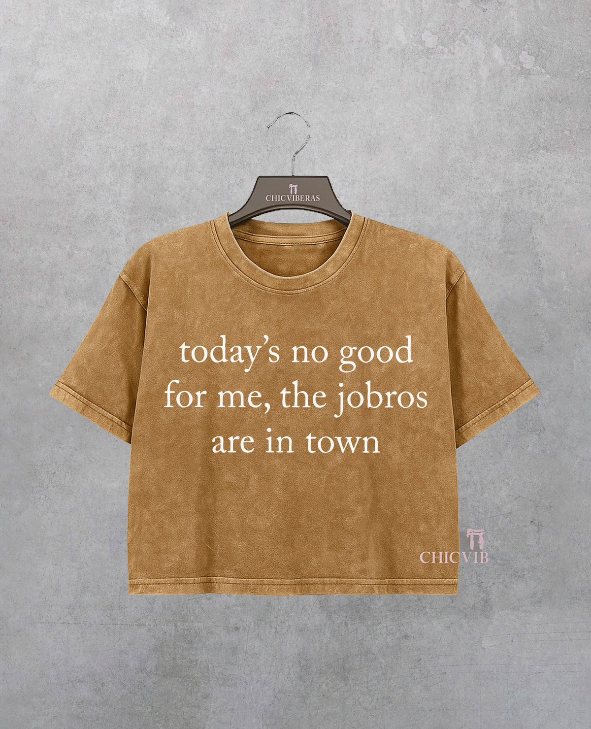 Todays No Good For Me The Jobros Are In Town Crop Shirt