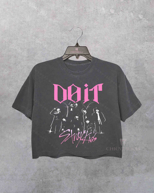Do It Stray Kids Crop Shirt
