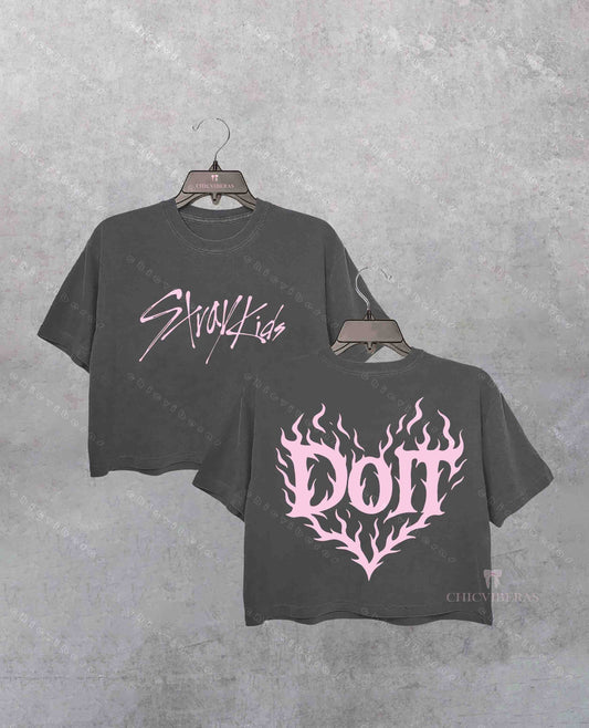 Stray Kids DO IT TrackList Crop Shirt