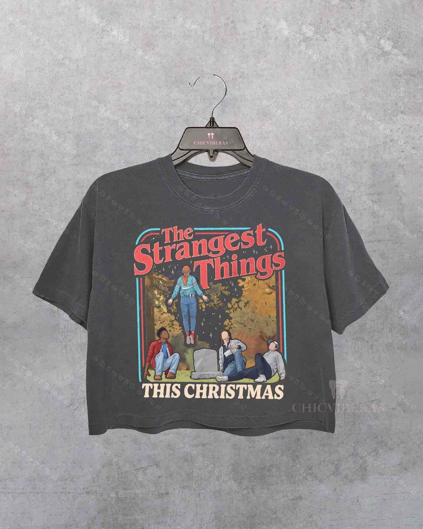 The Strangest Things This Christmas Crop Shirt