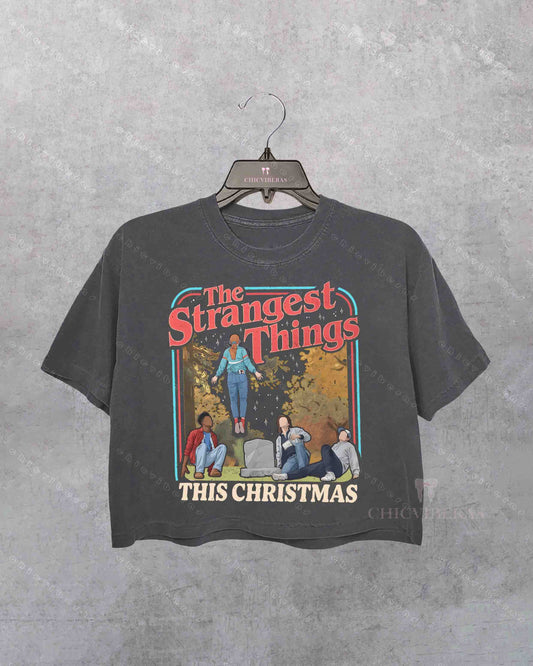 The Strangest Things This Christmas Crop Shirt