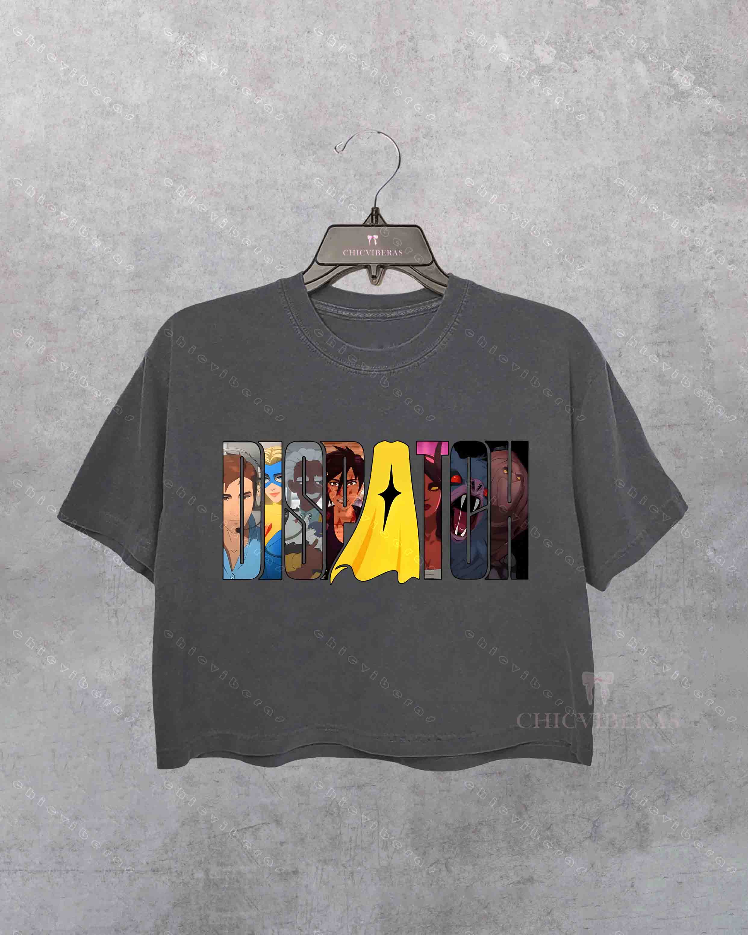 Dispatch Game Anime Lettering Crop Shirt – CHICVIBERAS