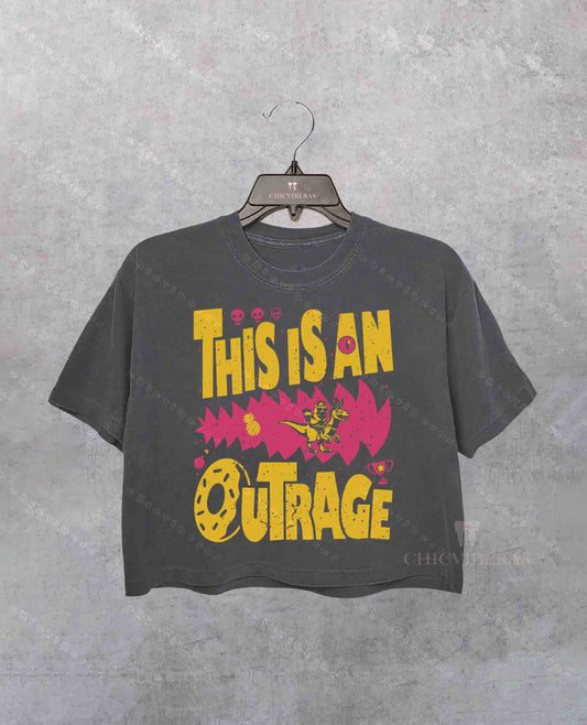 This Is An Outrage Dungeon Crawler Carl Crop Shirt