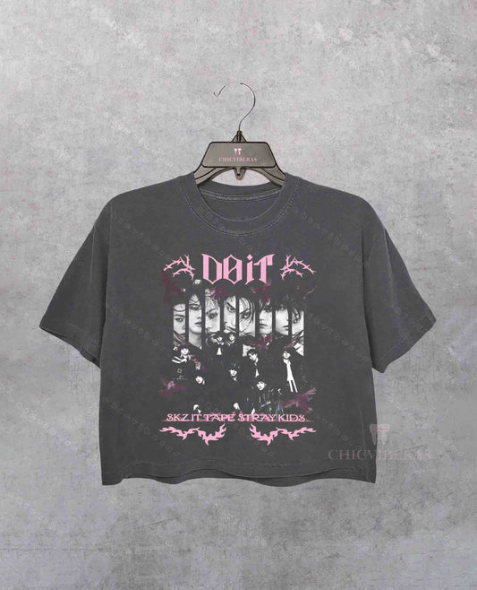SKZ It Tape Do It Crop Shirt