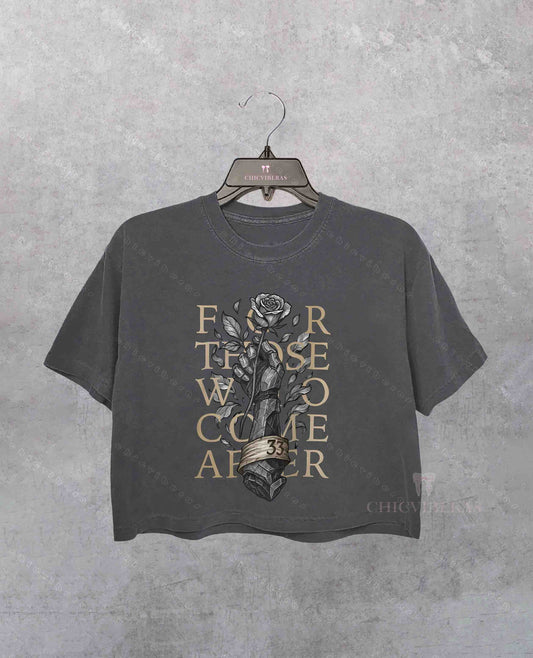 For Those Who Come After Gamer Crop Shirt