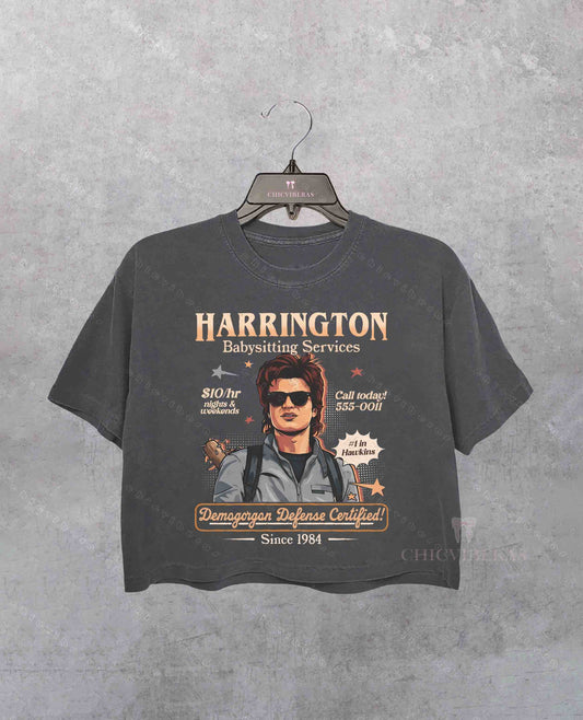 Babysitter Harrington St5 Stranger Movie Crop Shirt