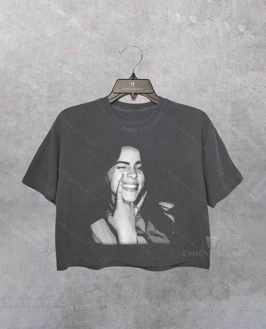 Billie Tour Hit Me Hard and Soft Crop Shirt