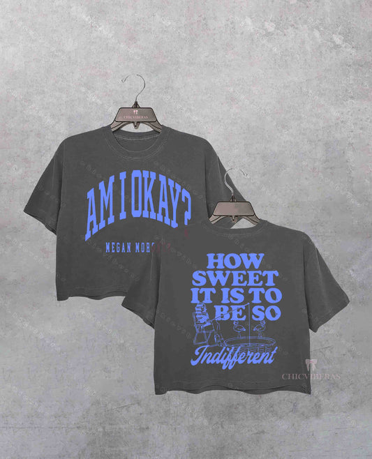 Megan Moroney Country Music Am I Ok Lyrics Crop Shirt