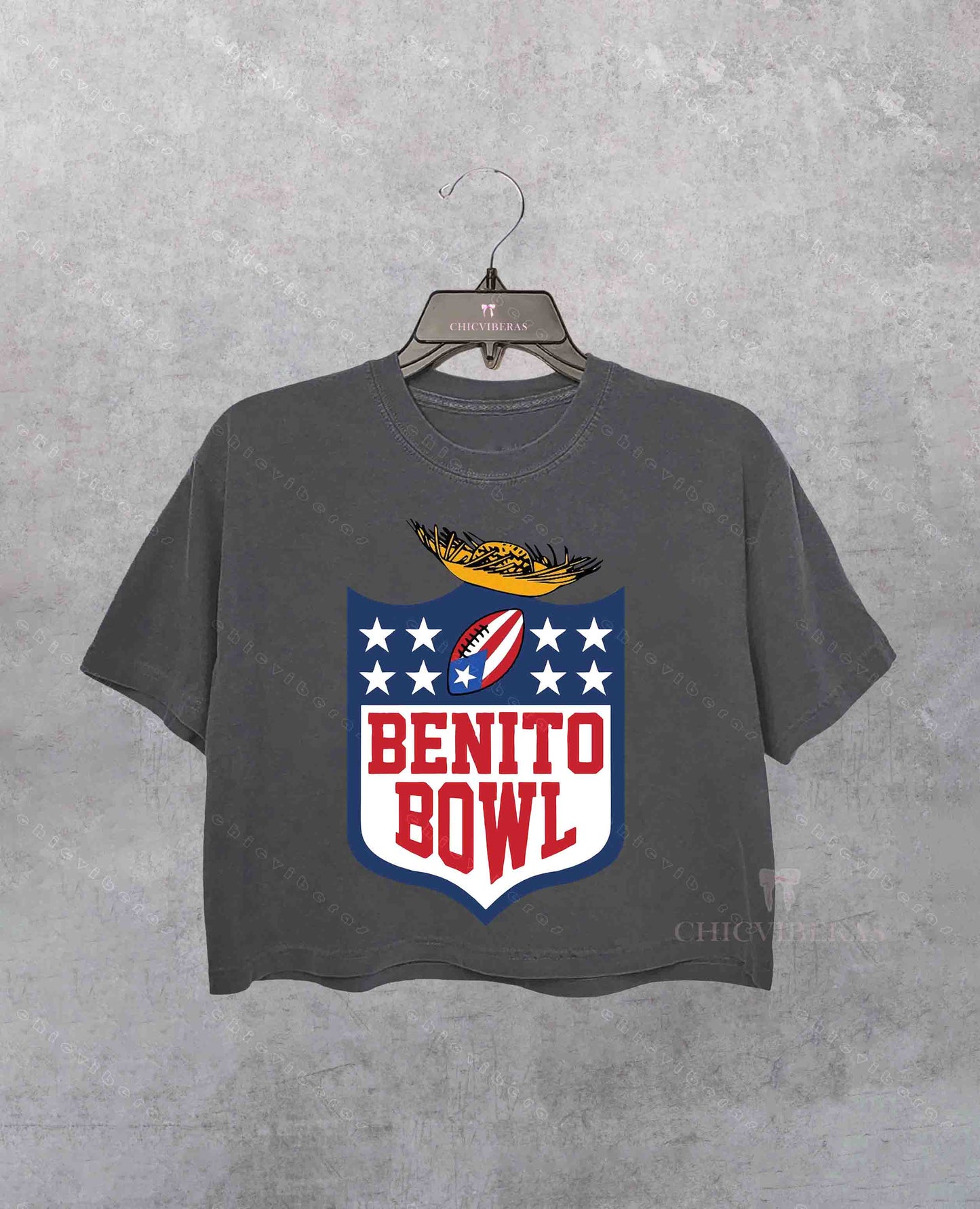 Bad Bunny Inspired Retro Graphic Crop Shirt