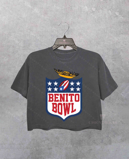 Bad Bunny Inspired Retro Graphic Crop Shirt