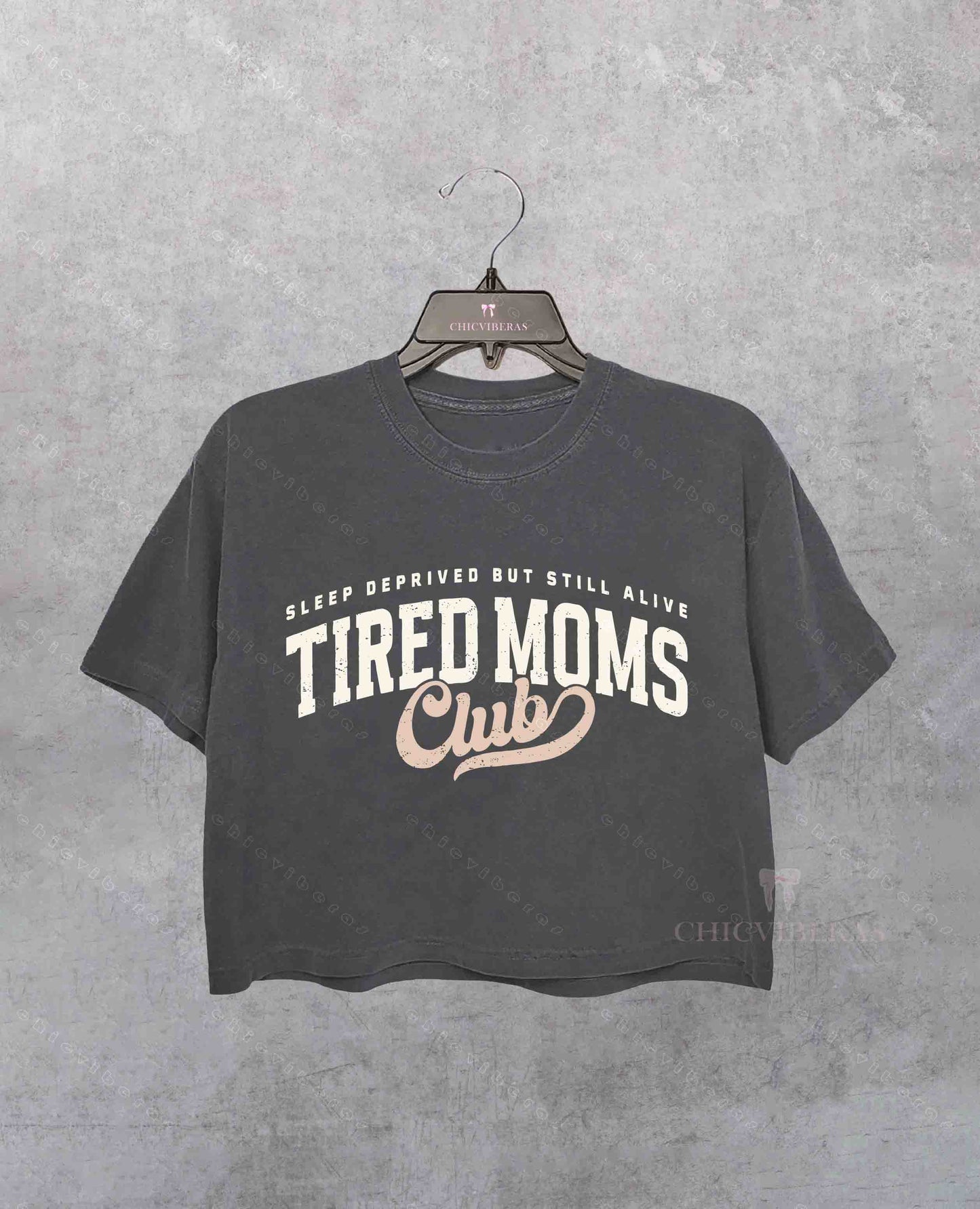 Tired Moms Club Crop Shirt