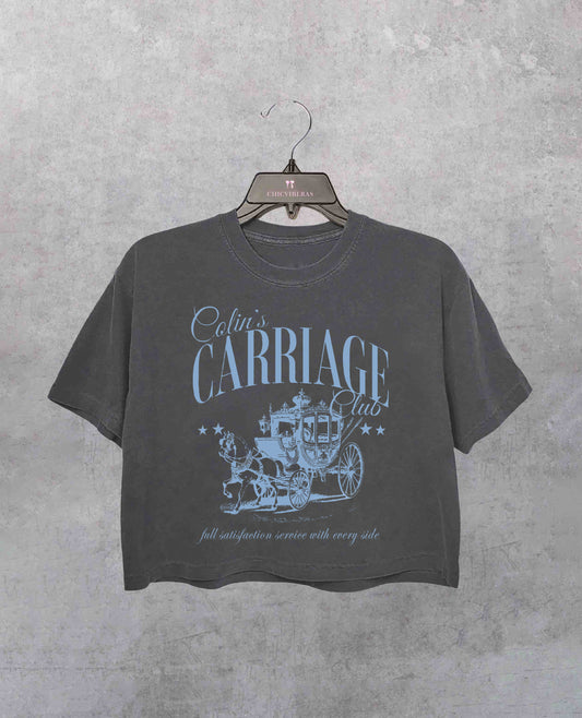 Colin Carriage Club Penelope Colin Fan Crop Shirt