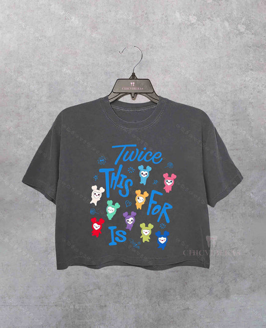 Twice Lovelys Members Crop Shirt