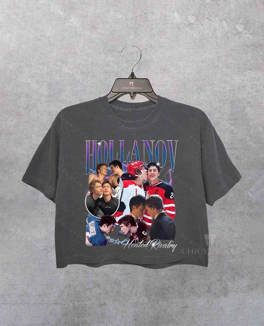 Team Hollanov Heated  Hudson Williams Connor Storrie Crop Shirt