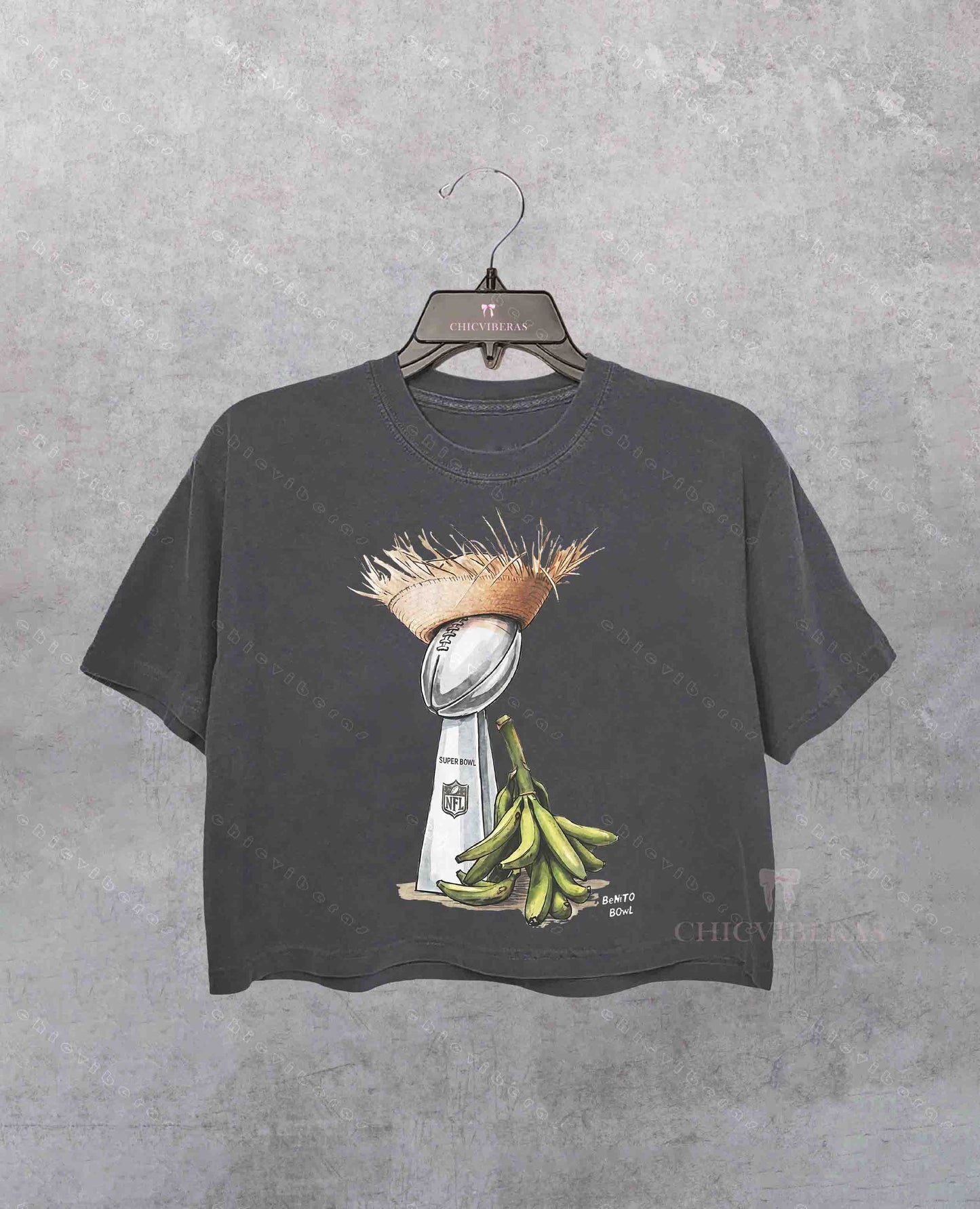 Benito Bowl Super Bowl Halftime Crop Shirt