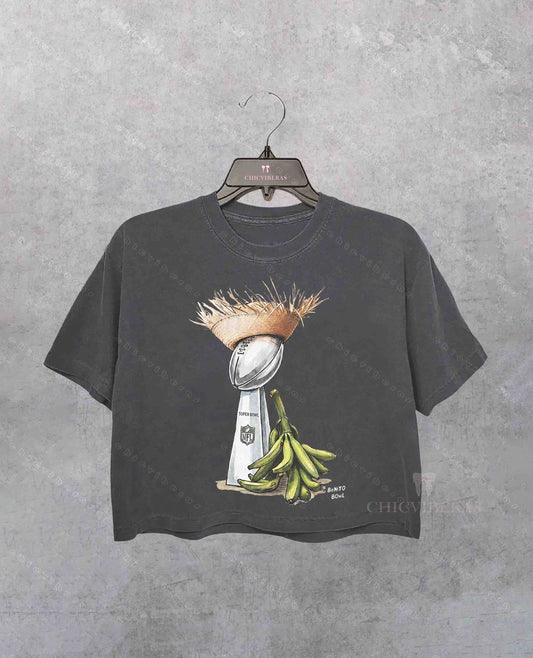 Benito Bowl Super Bowl Halftime Crop Shirt