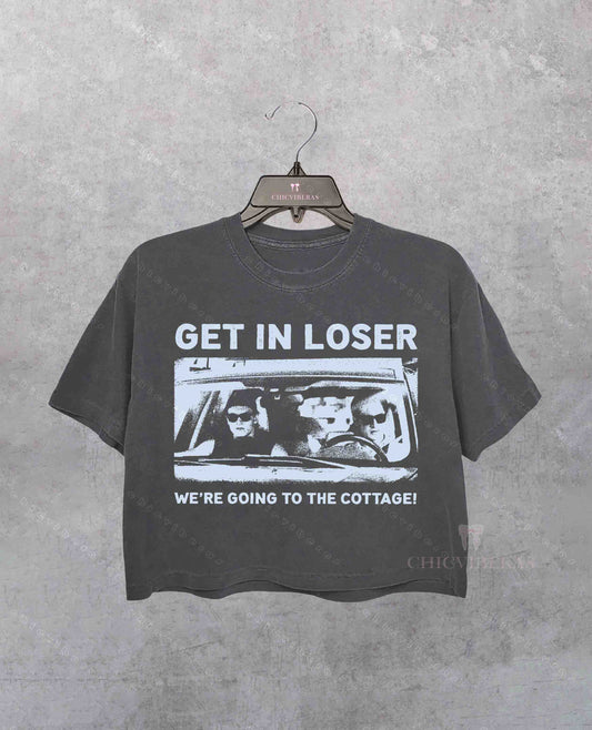 I’m Coming To The Cottage Hollanov Crop Shirt