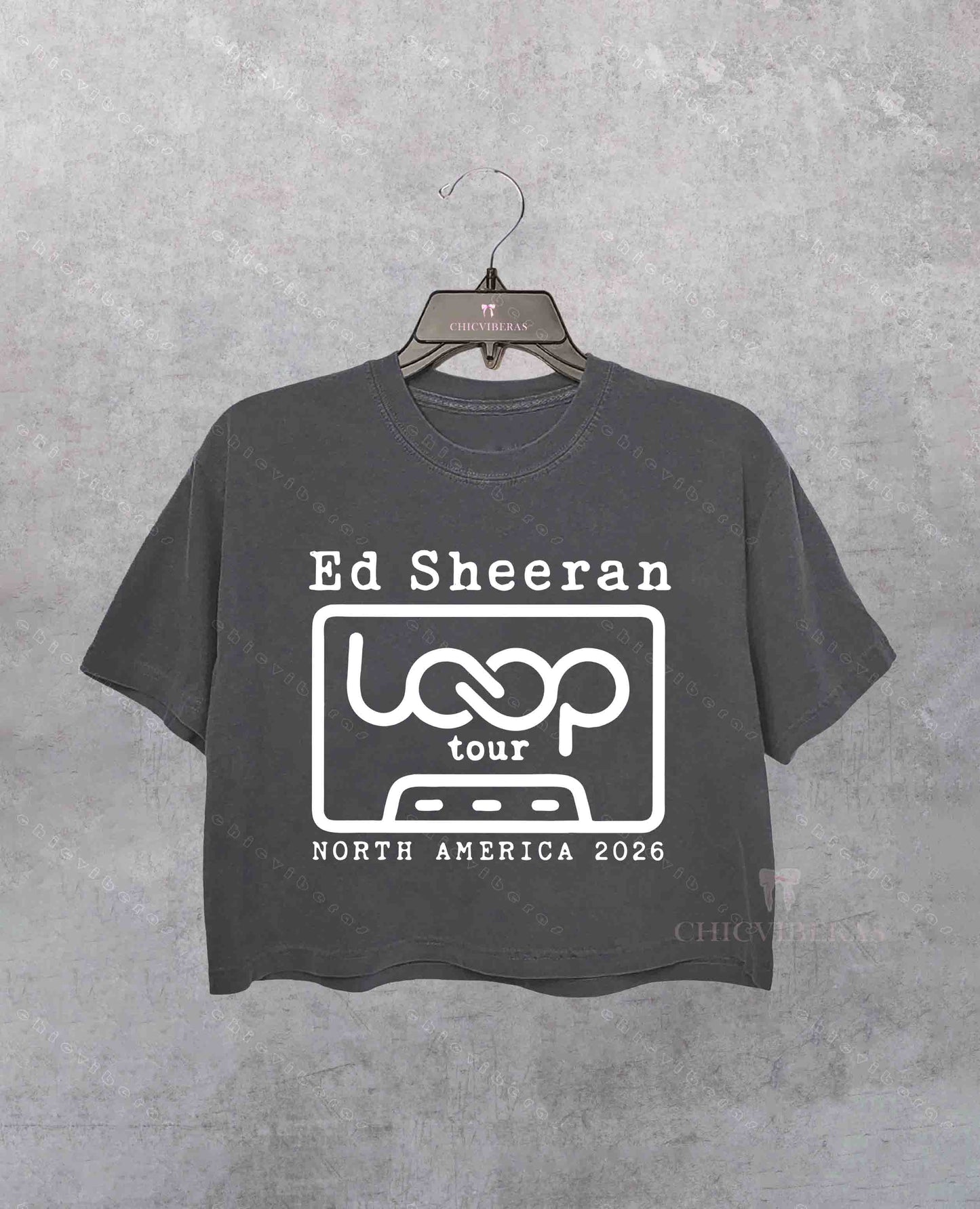 Ed Sheeran Loop Tour Concert Crop Shirt