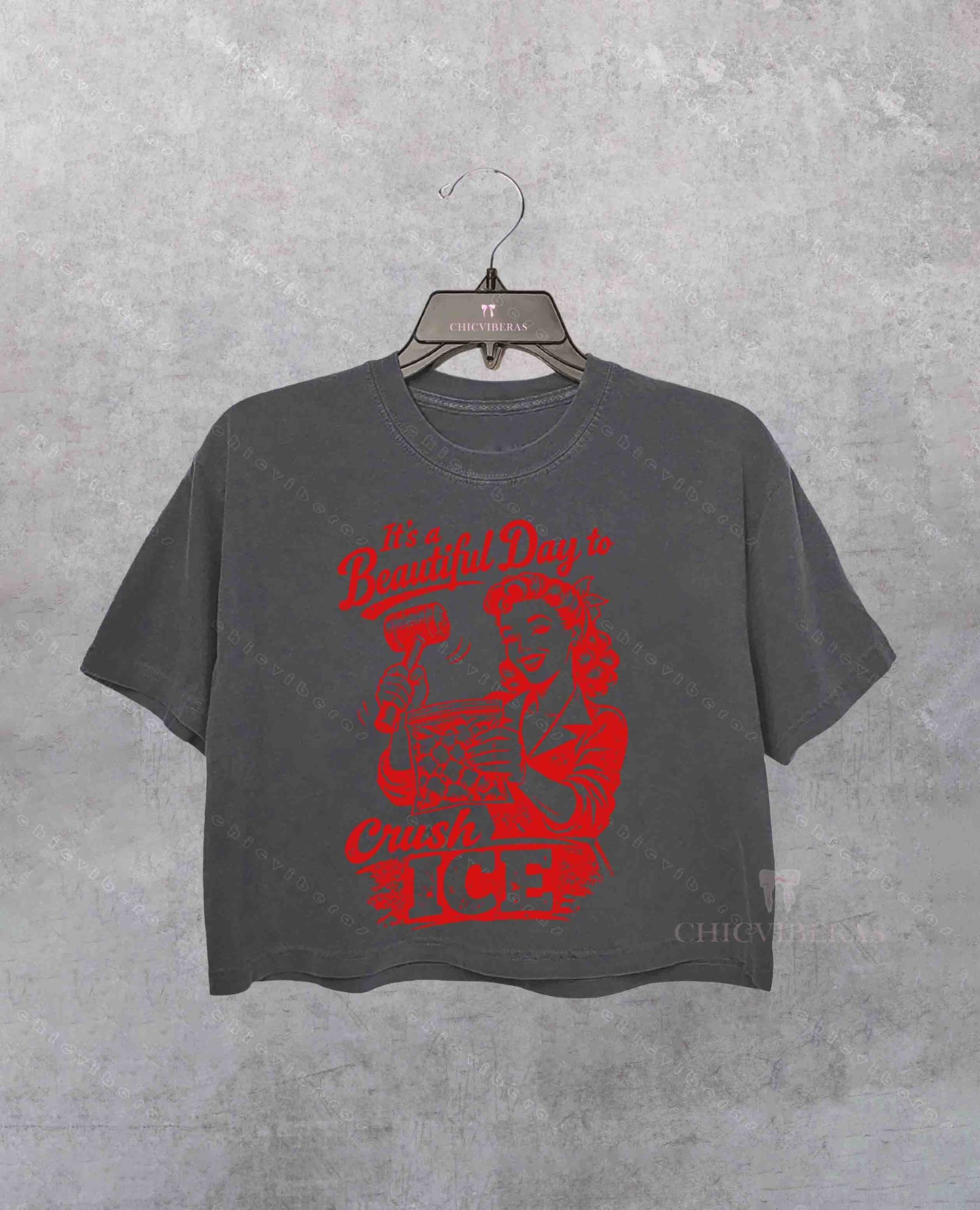 This A Beautiful Day To Crush Ice Crop Shirt
