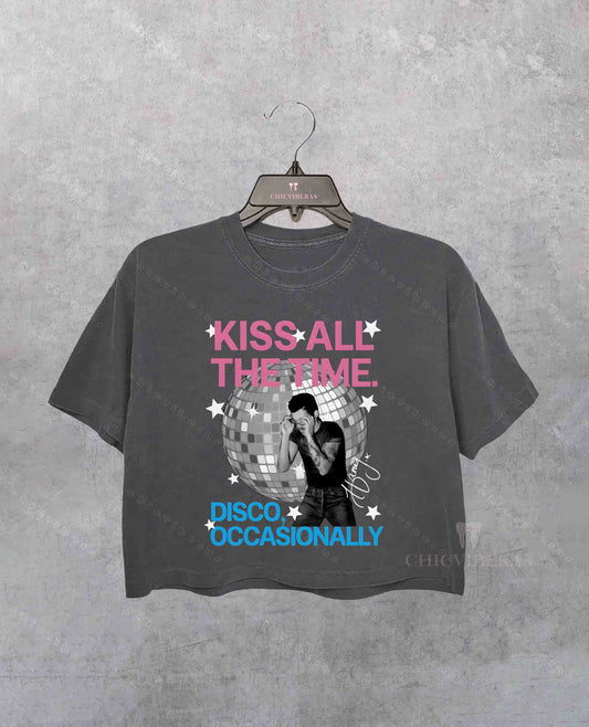 HS4 Kiss All The Time Crop Shirt