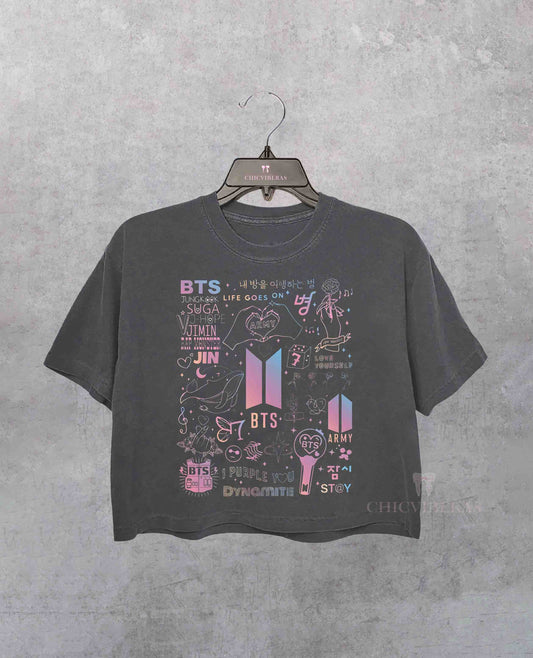 BTS World Tour 2026 Merch Crop Shirt