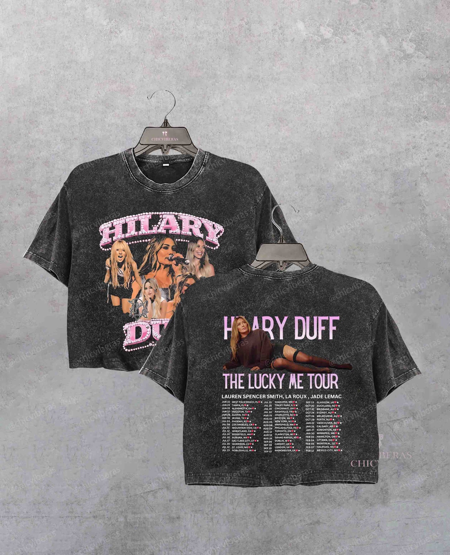 Hilary Duff The Lucky Me Tour 2026 Crop Shirt
