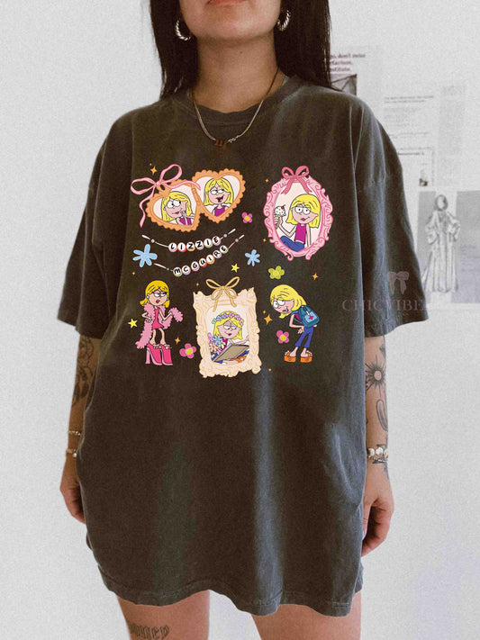 Coquette Bows Watercolor Lizzie McGuire Tee