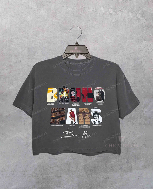 Bru.Mars Tour Inspired 2026 Crop Shirt