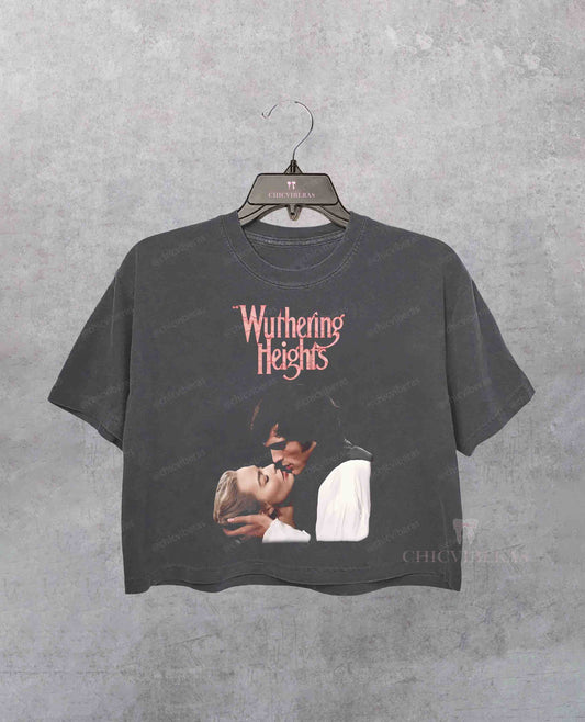 Wuthering Heights Classic Novel 2026 Crop Shirt
